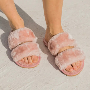 Blush Fur Slippers